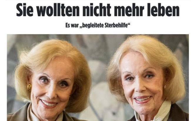 姐妹花共同自杀 曾是欧洲最耀眼双子星