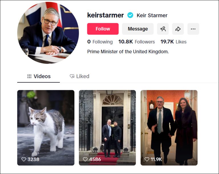禁政府用TikTok,英首相自己“真香”了