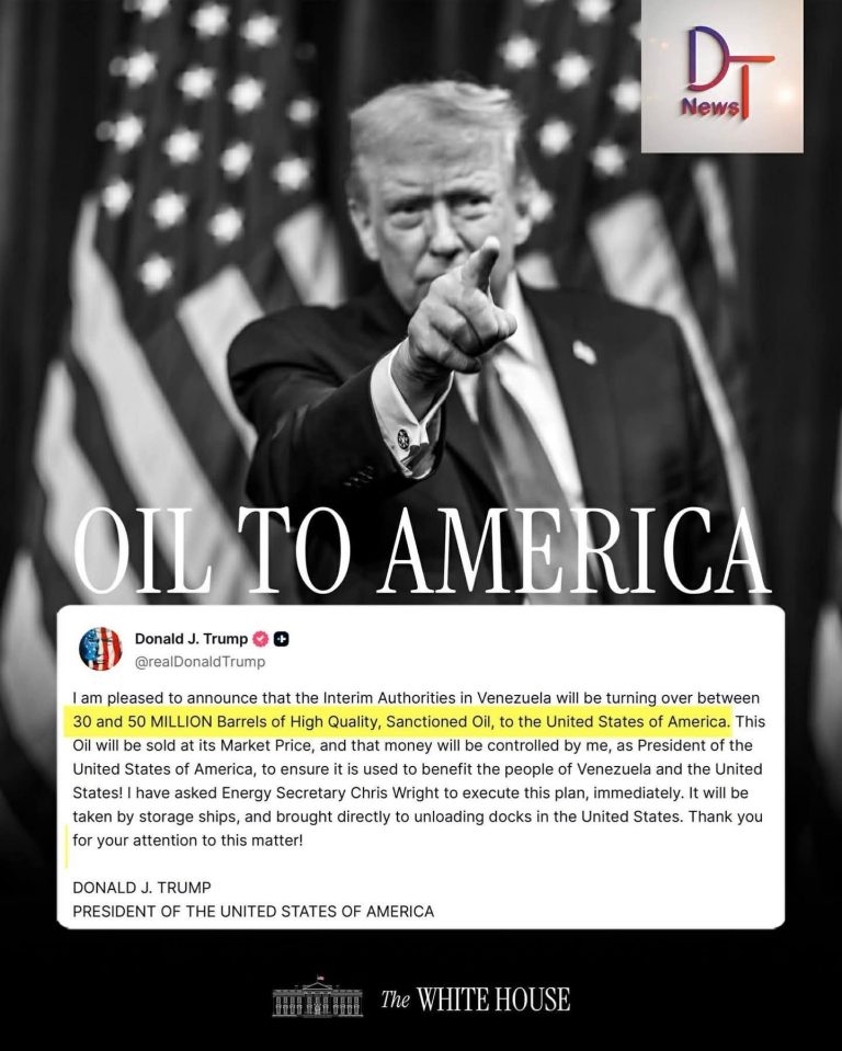 特朗普称委内瑞拉将向美国移交3000万至5000万桶石油